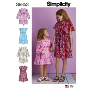 Simplicity Pattern S8853 Child's amd Girls' Dress 8853