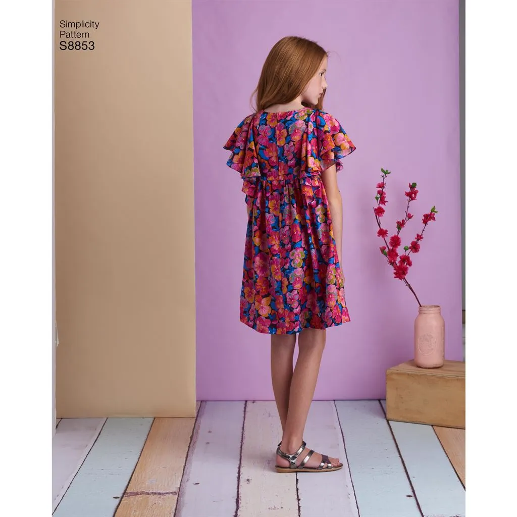 Simplicity Pattern S8853 Child's amd Girls' Dress 8853
