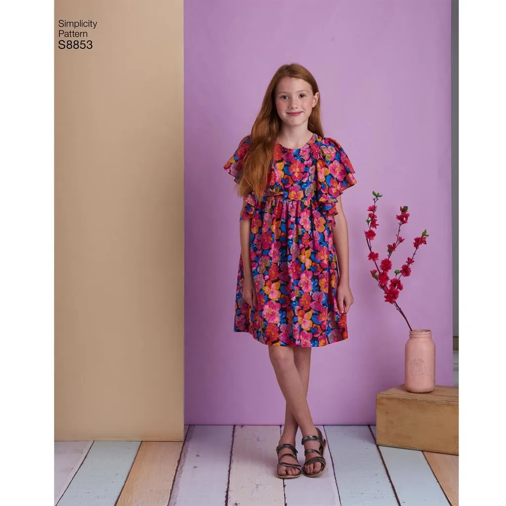 Simplicity Pattern S8853 Child's amd Girls' Dress 8853