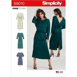 Simplicity Sewing Pattern S9010 Misses' Dresses with Length Variation