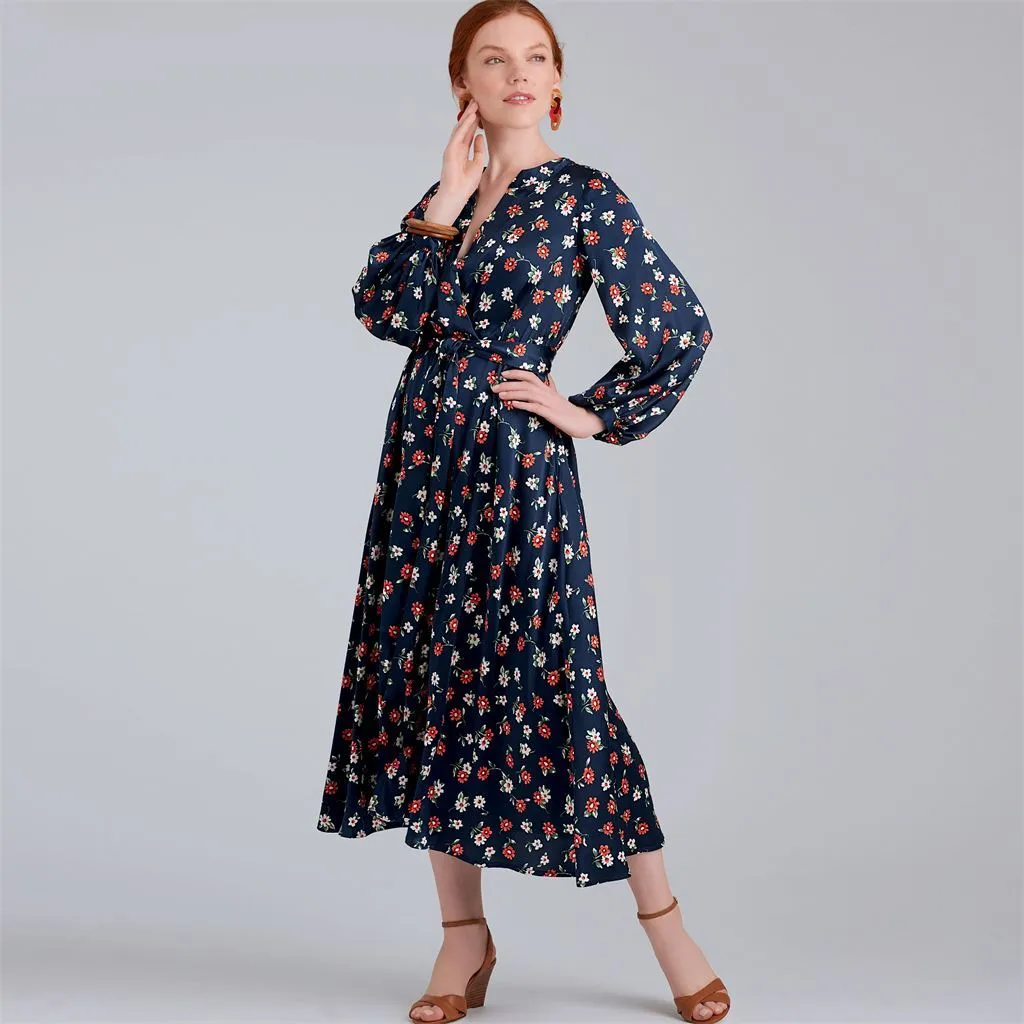 Simplicity Sewing Pattern S9041 Misses' Front Tie Dress In Three Lengths