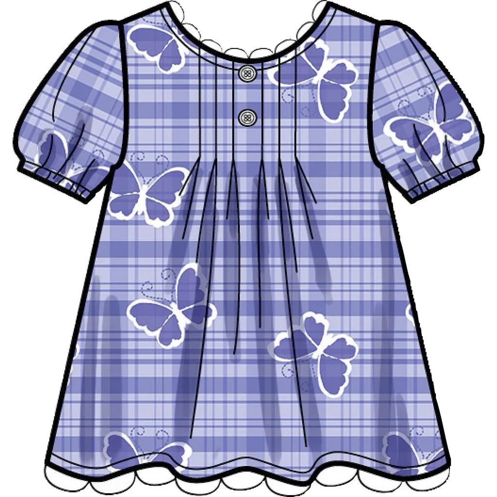 Simplicity Sewing Pattern S9321 Children's Tucked Tops, Dresses, Shorts and Pants