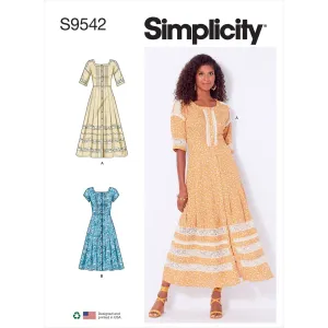 Simplicity Sewing Pattern S9542 Misses' Dresses