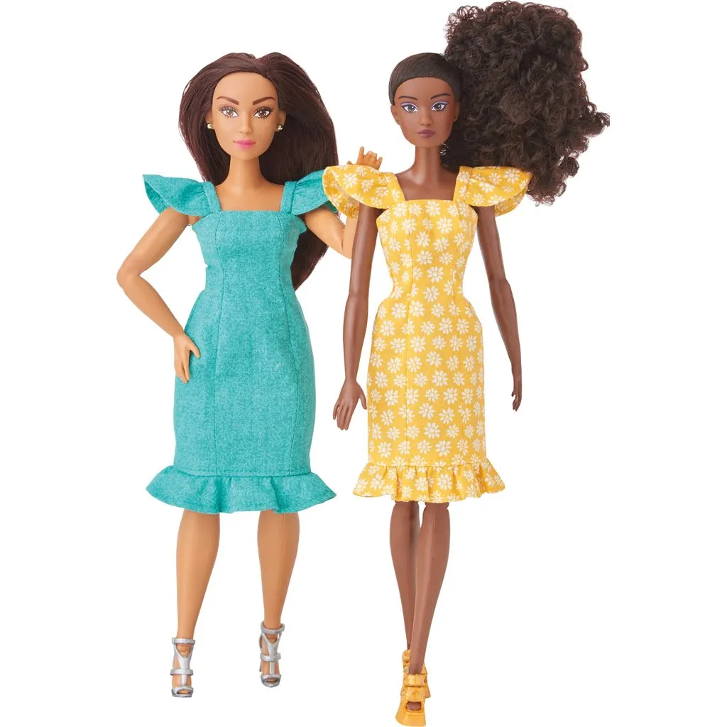 Simplicity Sewing Pattern S9769 11 1 / 2" Fashion Clothes for Regular and Curvy Size Dolls by Andrea Schewe Designs