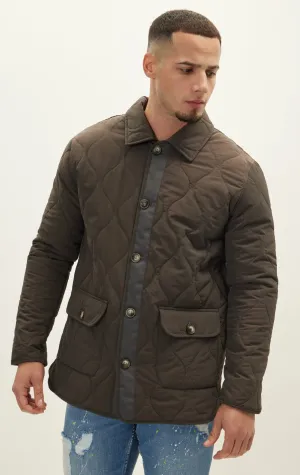 Snap Button Closure Autumn Coat  - Anthracite