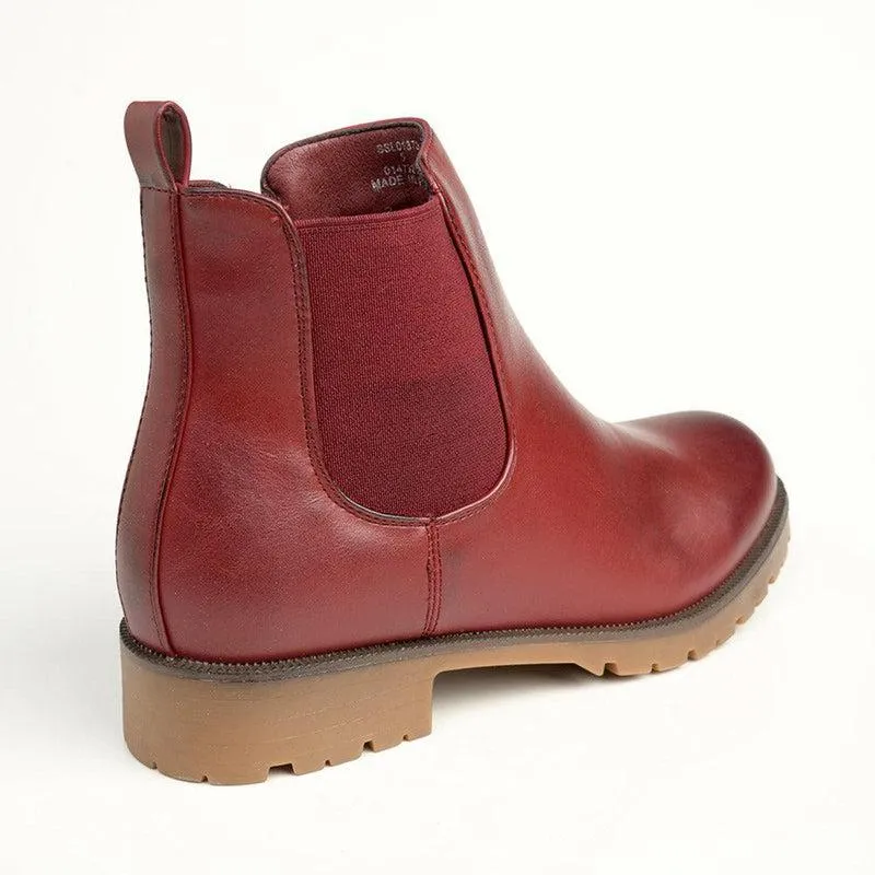 Soft Style by Hush Puppies Samcha Gusset Boot - Oxblood
