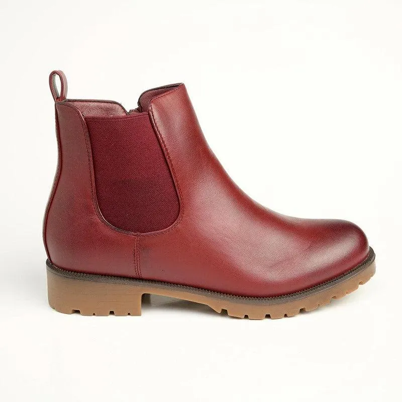 Soft Style by Hush Puppies Samcha Gusset Boot - Oxblood
