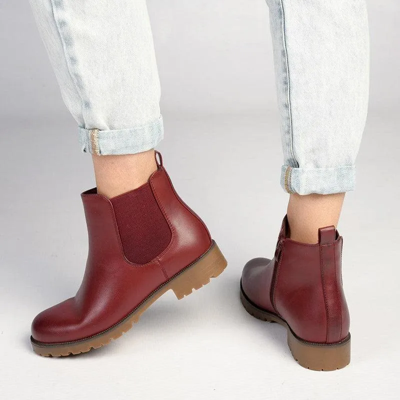 Soft Style by Hush Puppies Samcha Gusset Boot - Oxblood