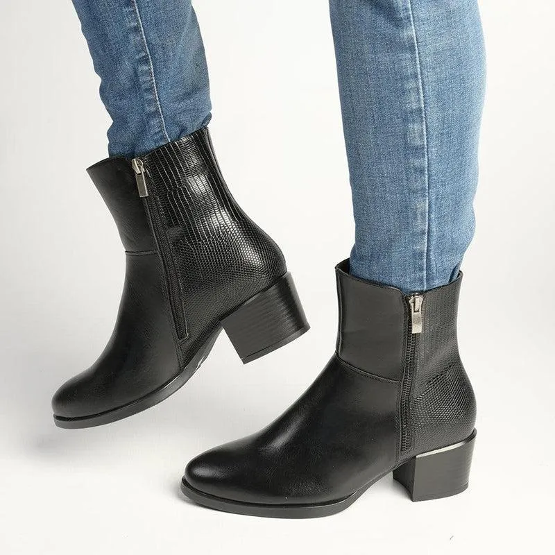 Soft Style by Hush Puppy Gerada Ankle Boot - Black
