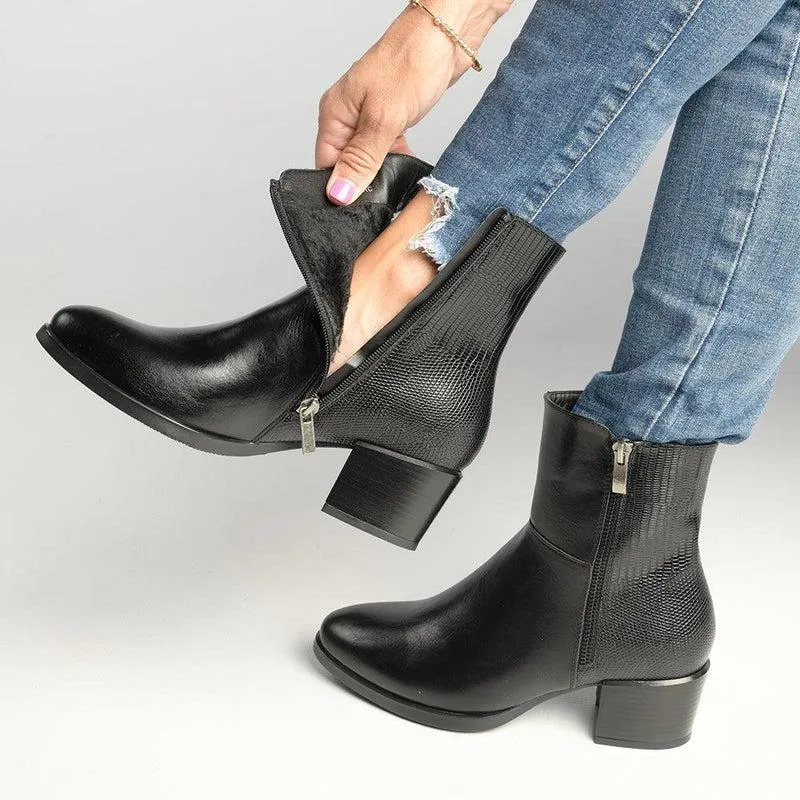 Soft Style by Hush Puppy Gerada Ankle Boot - Black