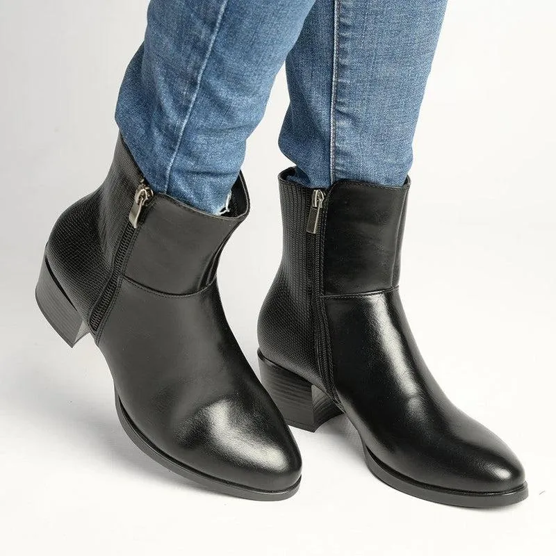Soft Style by Hush Puppy Gerada Ankle Boot - Black