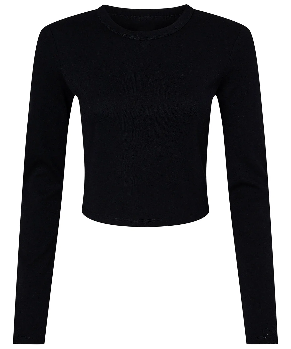 Solid Black Blend - Women’s micro rib long sleeve baby t-shirt