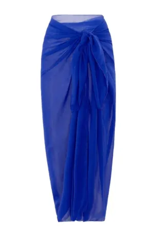 Solid Blue Sarong