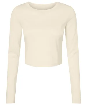 Solid Natural Blend - Women’s micro rib long sleeve baby t-shirt