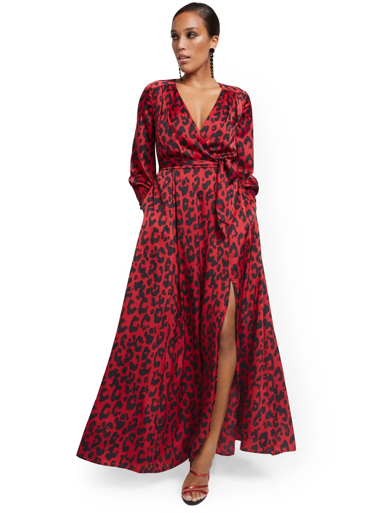 Tall Faux Wrap Maxi Dress