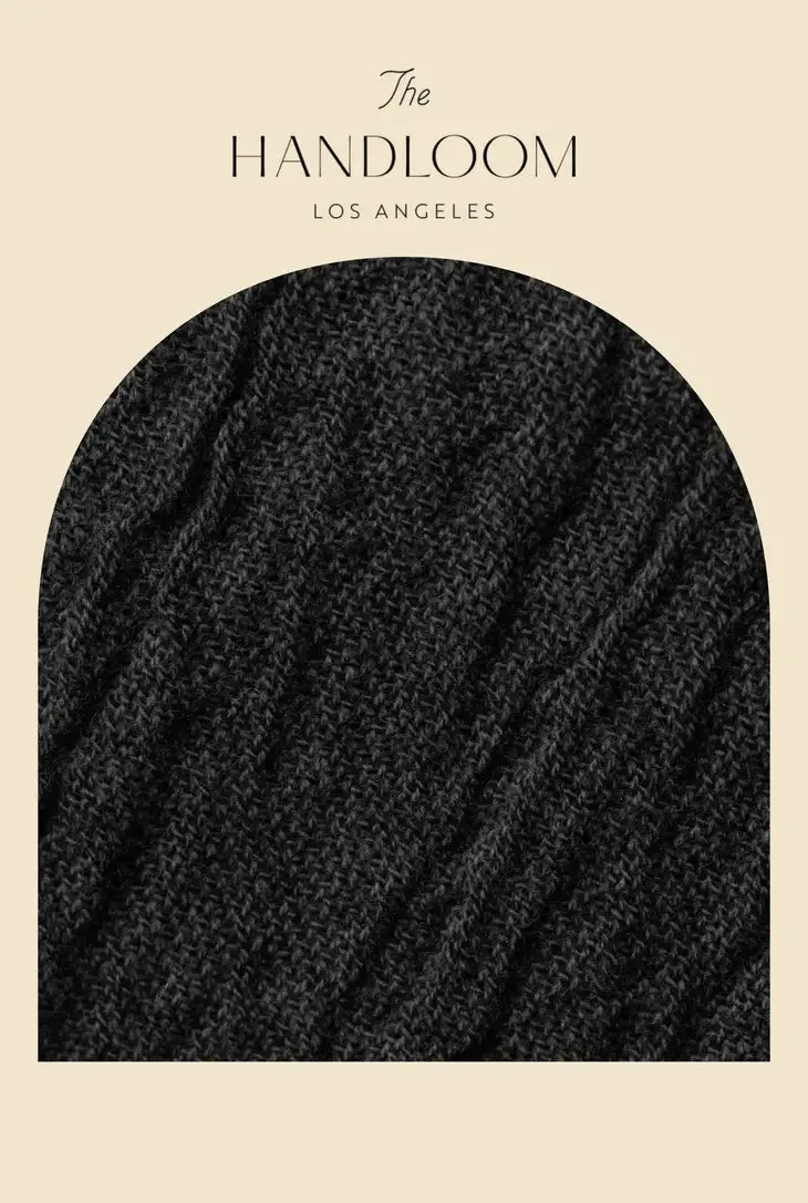 The Handloom Love Buzz Mini Dress - Black