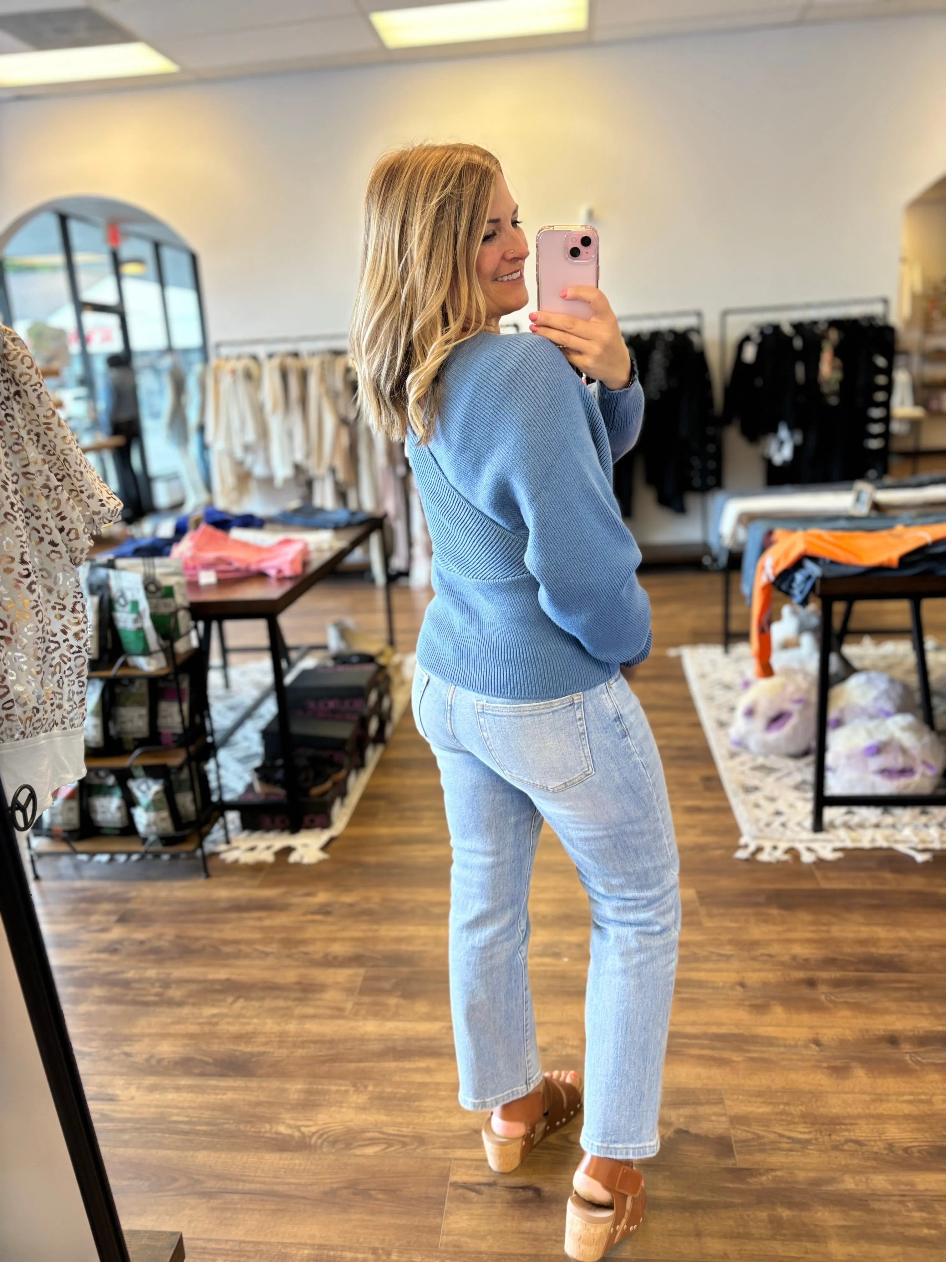 The James Sweater - Dusty Blue