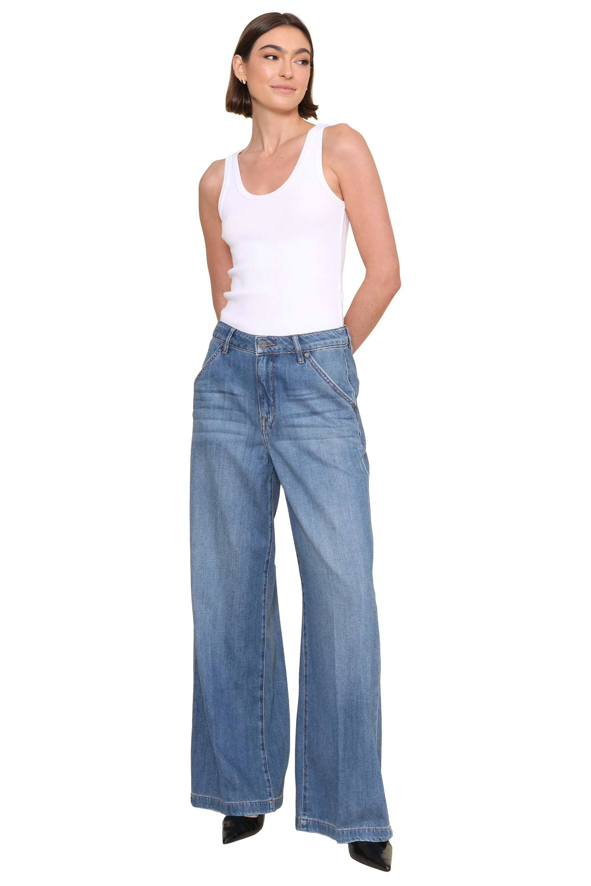 The Med Nori Trouser Wide Leg