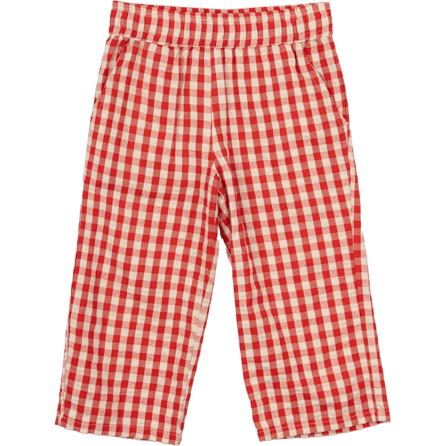 THE NEW Siblings Poppy Red Check Nelly Loose Pants