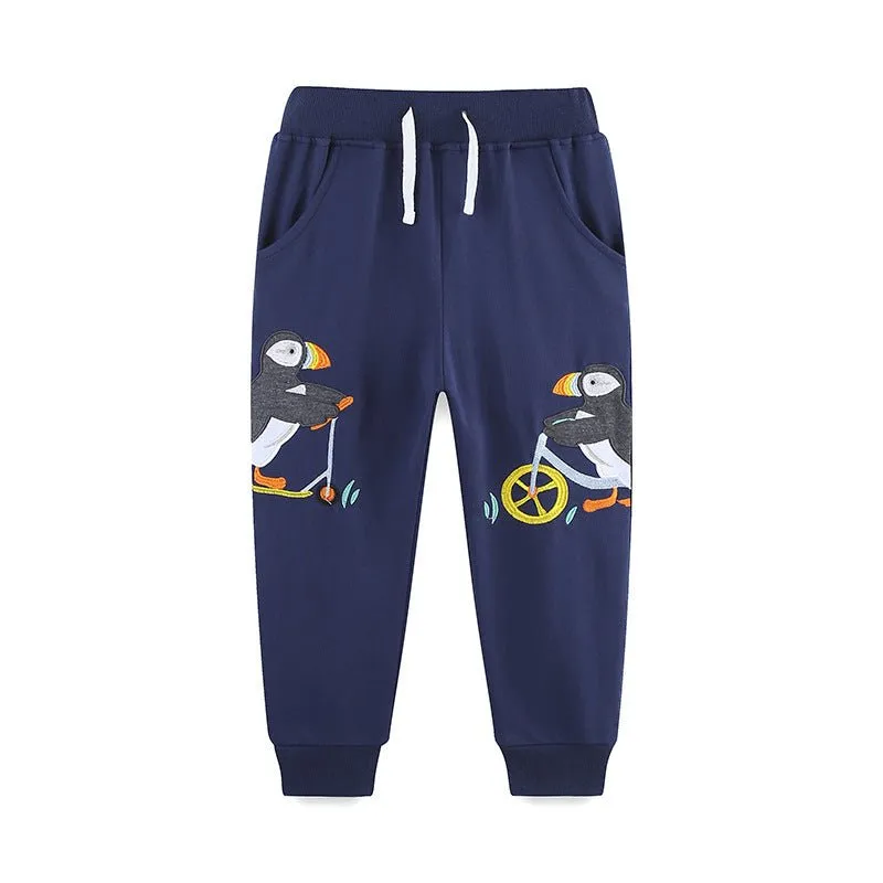 Toddler/Kid Boy Penguin Skateboarder Design Pants