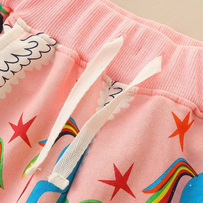 Toddler/Kid Girl Mix Unicorns Print Pants