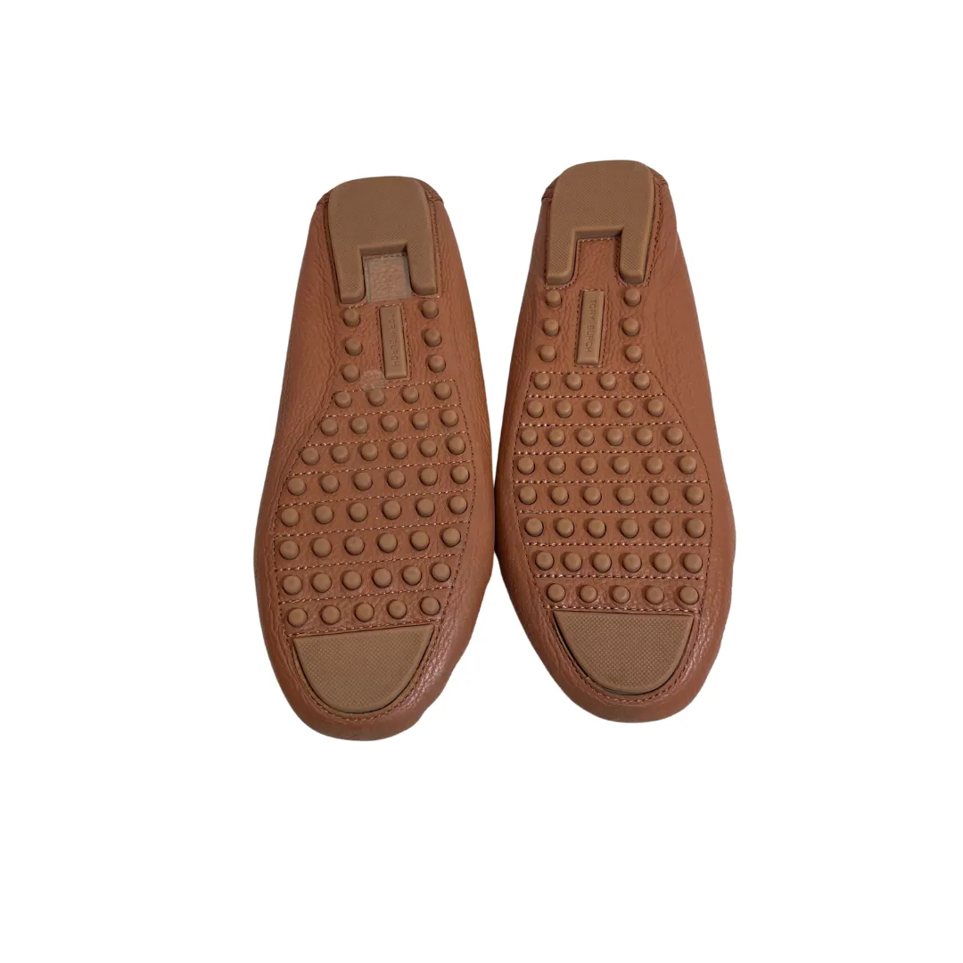 Tory Burch Tan Leather 'Lowell 2' Driving Loafers | Pre Loved |
