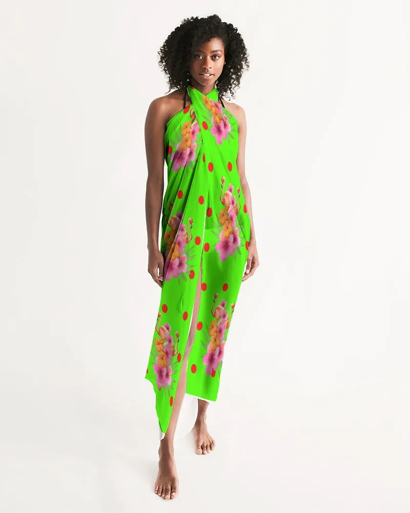 Tropical Lime Swimsuit Coverup