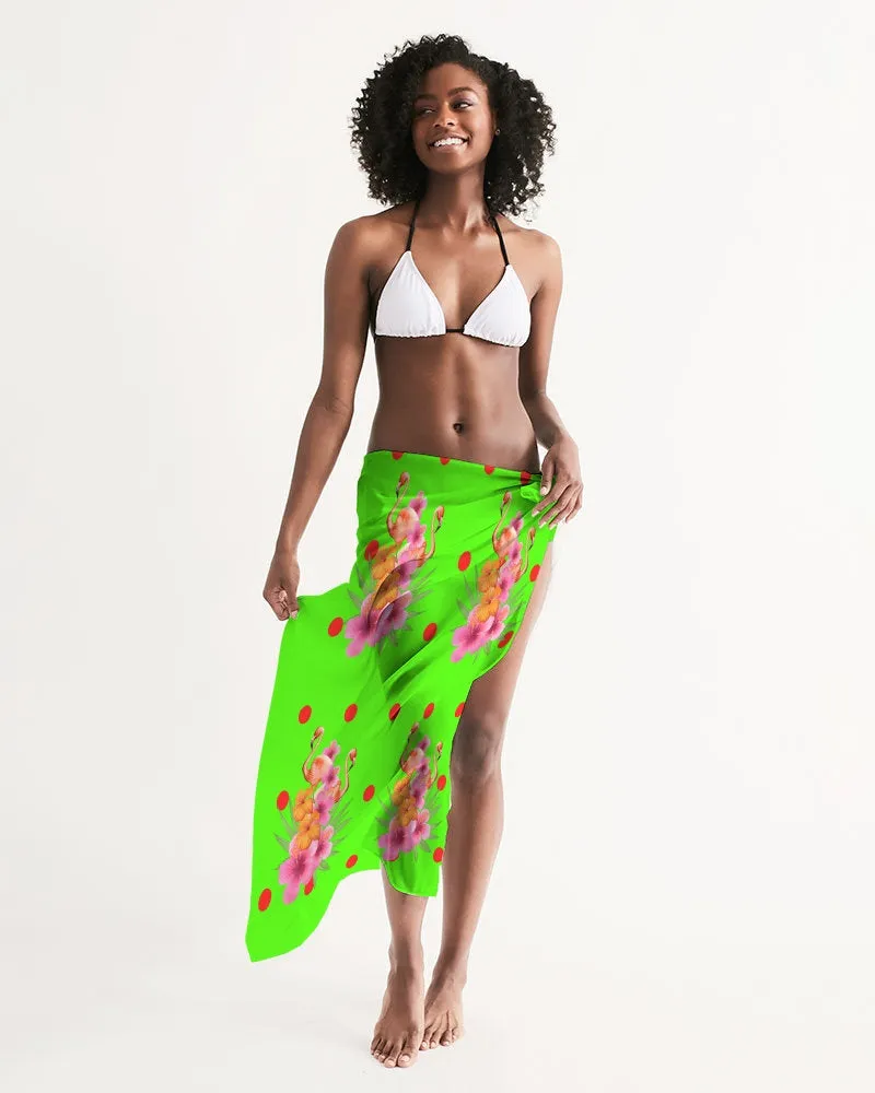 Tropical Lime Swimsuit Coverup