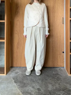 tumugu / コットンサテンキルト ベスト