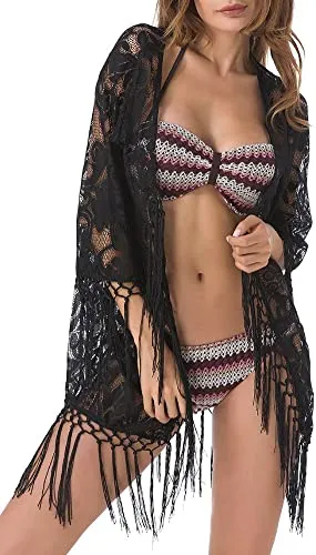 Upopby Lace Beach Cover Up Blouse