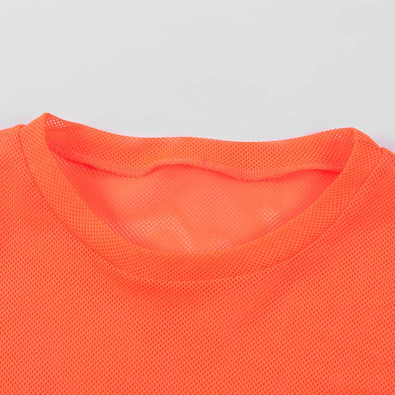 Upopby Sheer Mesh Bikini Cover Up Beach  Short Sleeve T-shirt Top Dress