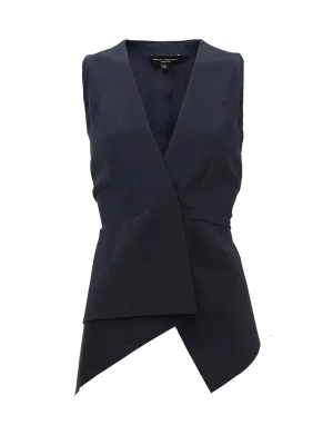 V-Neck Peplum Vest