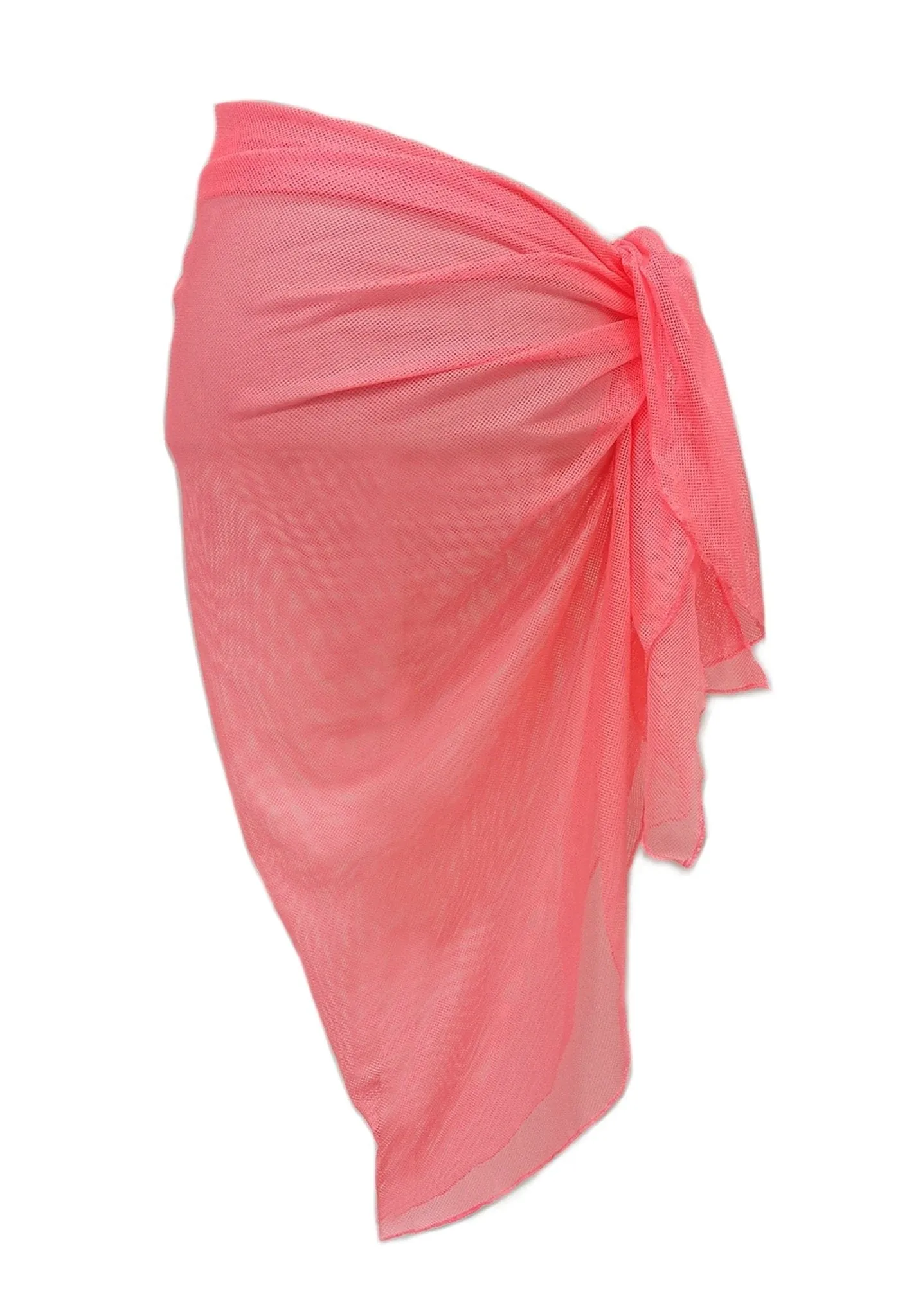 WLS210175 Diana Solid Mesh Sarong